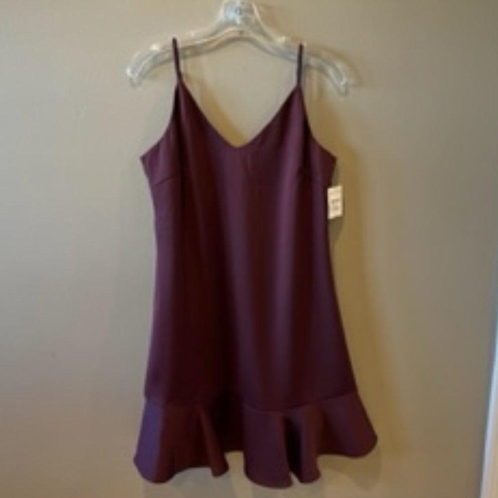 (NWT) CHELSEA28 RUFFLE SLIP MINI DRESS SZ. M - Picture 3 of 12